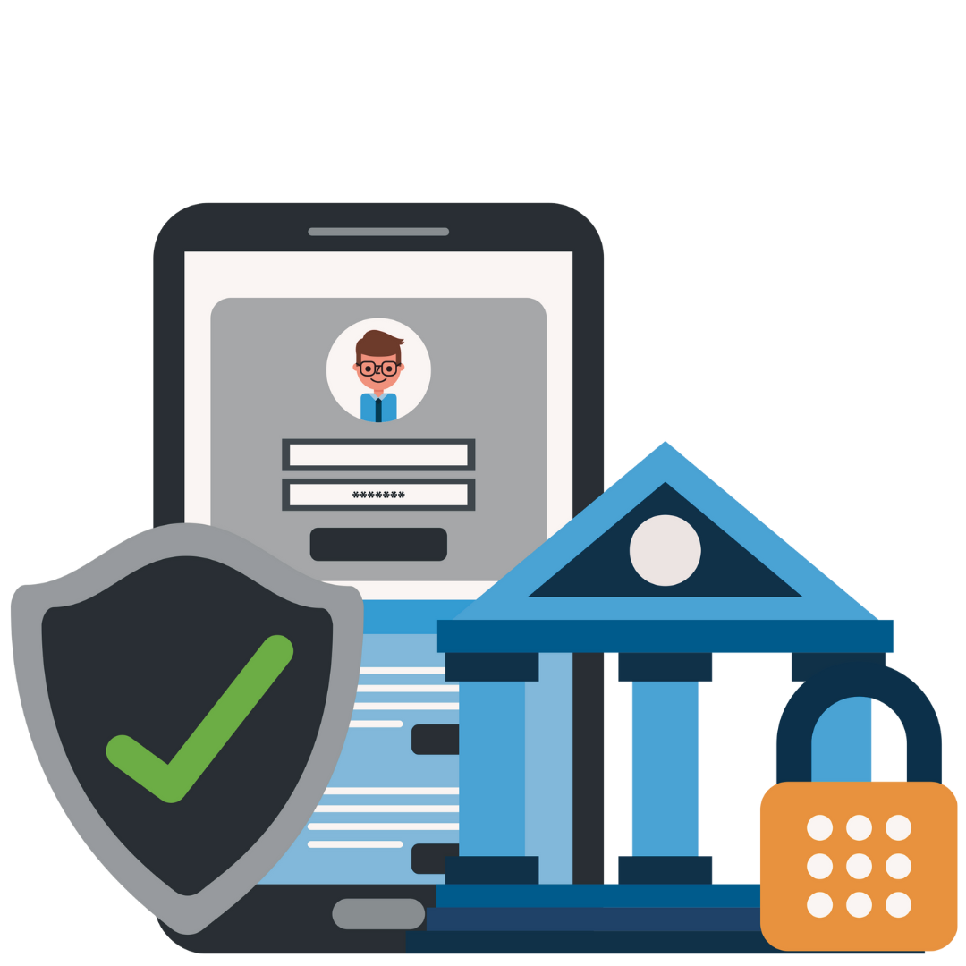 Digital finance app showing regulatory compliance and security features.